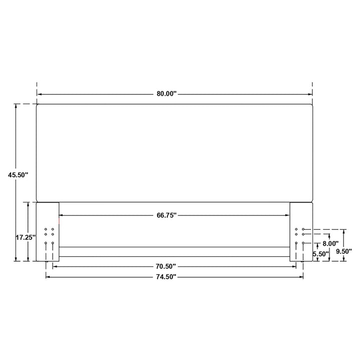 Coaster Furniture 315993K Kosmo Upholstered King Panel Headboard Sand