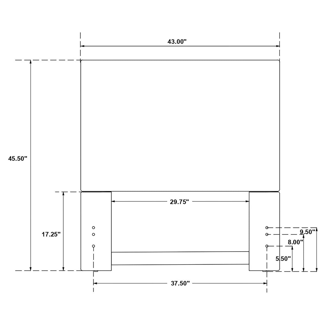 Coaster Furniture 315993T Kosmo Upholstered Twin Panel Headboard Sand