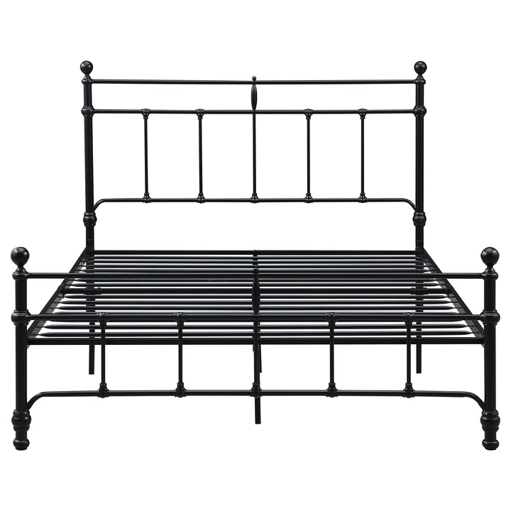 Coaster Furniture 316001Q Novak 48-inch Metal Queen Open Frame Bed Matte Black
