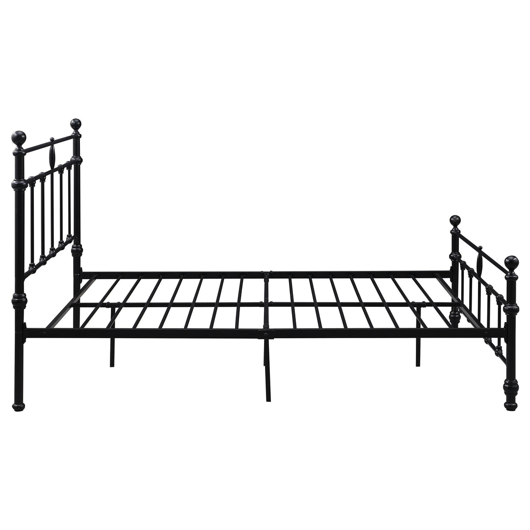 Coaster Furniture 316001Q Novak 48-inch Metal Queen Open Frame Bed Matte Black