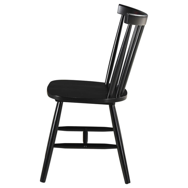 Hollyoak - Windsor Wood Dining Side Chair  - Black