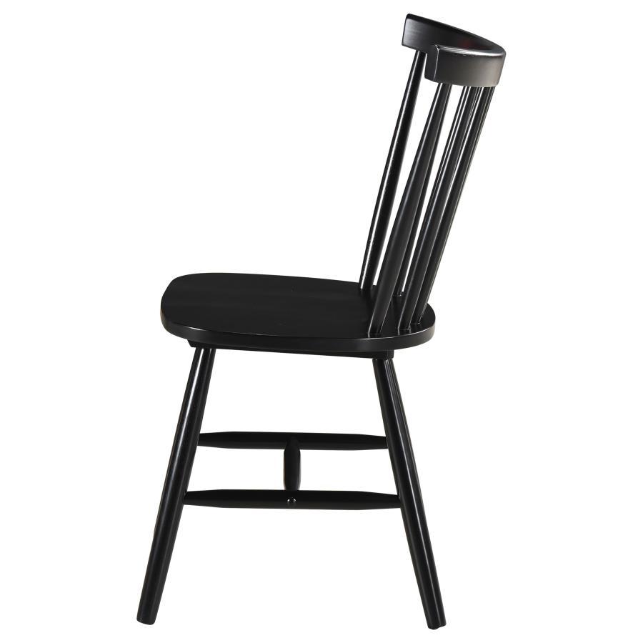 Hollyoak - Windsor Wood Dining Side Chair  - Black