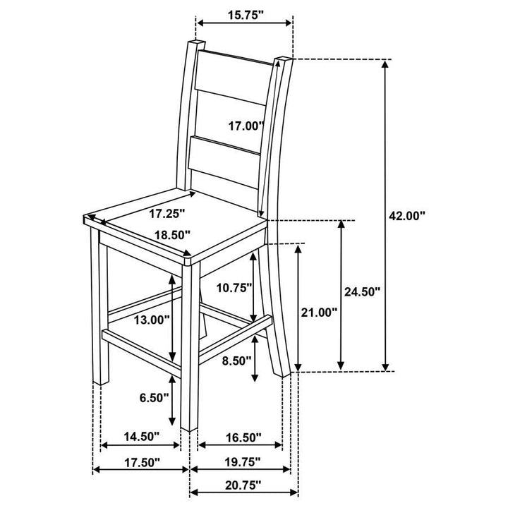 Cardova - Counter Height Dining Chair  - Vineyard Oak
