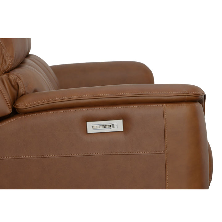 Flexsteel 1041-62PH-94672 Henry  Power Reclining Sofa With Power Headrests & Lumbar  Caramel
