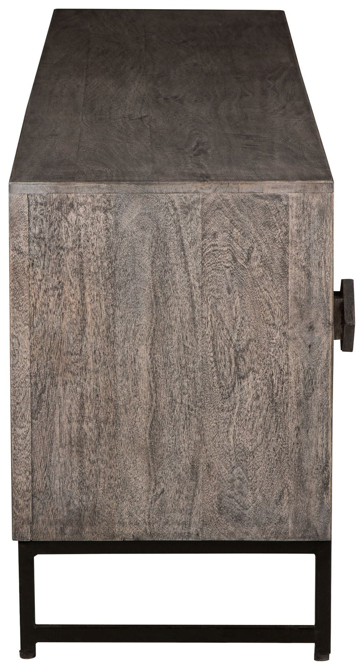 Treybrook - 2 Door Accent Cabinet - Distressed Gray