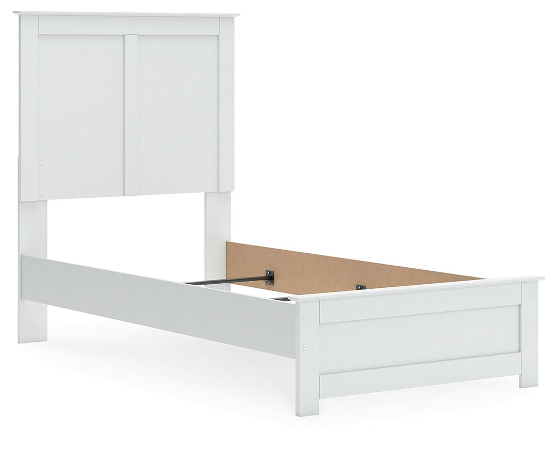 Bostwick Shoals - Twin Panel Bed With Framed Footboard - White by Ashley Furniture product image