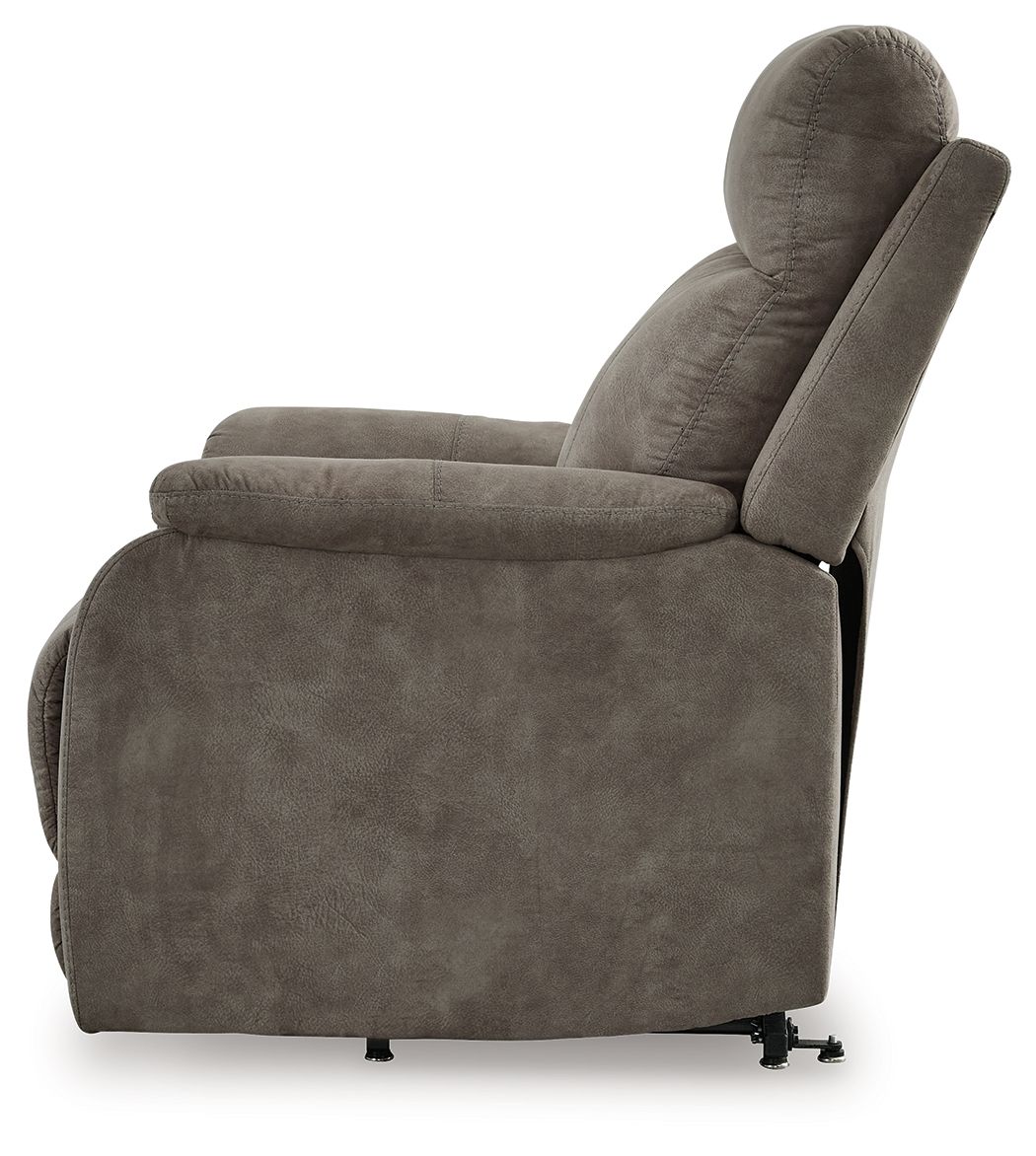 Crestmeade Power Lift Recliner with Heat, Massage & USB Charging - Light Brown