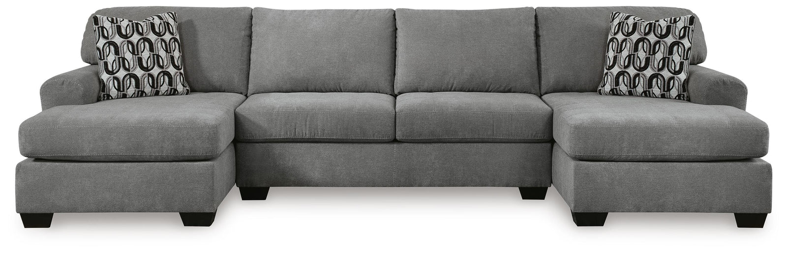 Birkdale Court 3-Piece Sectional - Dark Gray (1)