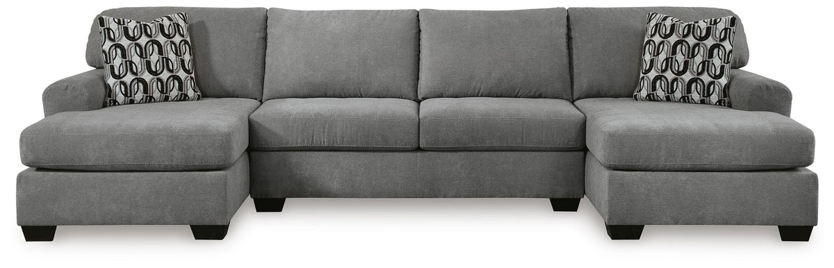 Birkdale Court 3-Piece Sectional - Dark Gray (1)