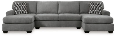 Birkdale Court 3-Piece Sectional - Dark Gray - Dark Gray