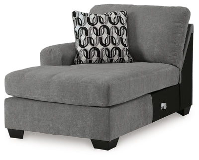Birkdale Court Left-Arm Facing Corner Chaise - Gray