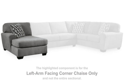 Birkdale Court Left-Arm Facing Corner Chaise - Gray