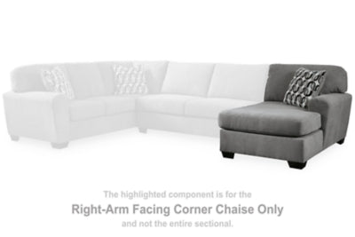 Birkdale Court Right-Arm Facing Corner Chaise - Gray