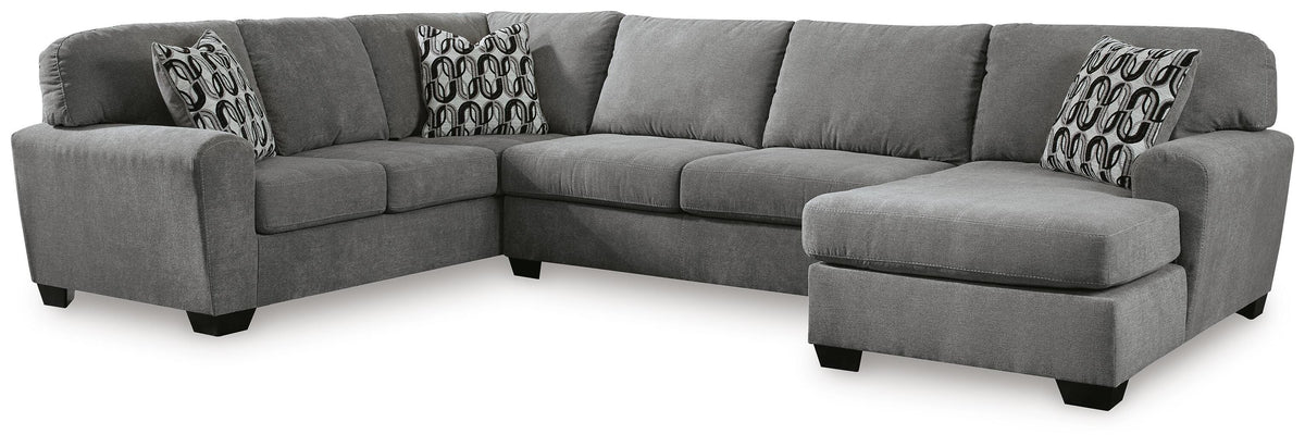 Birkdale Court 3-Piece Sectional with Chaise - Gray (1)