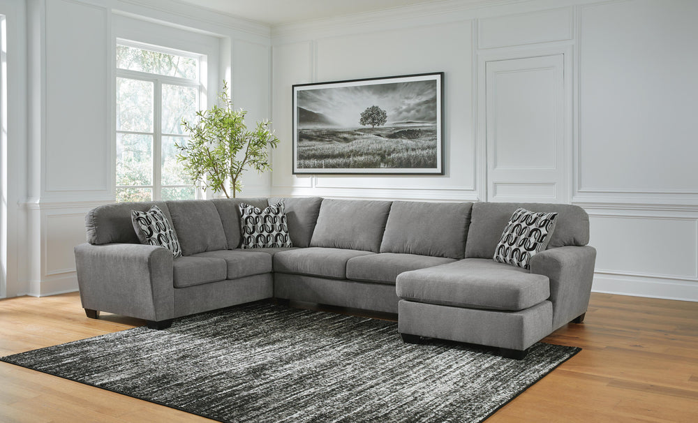 Birkdale Court 3-Piece Sectional with Chaise - Gray (2)