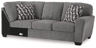 Birkdale Court Right-Arm Facing Sofa with Corner Wedge - Gray - Gray