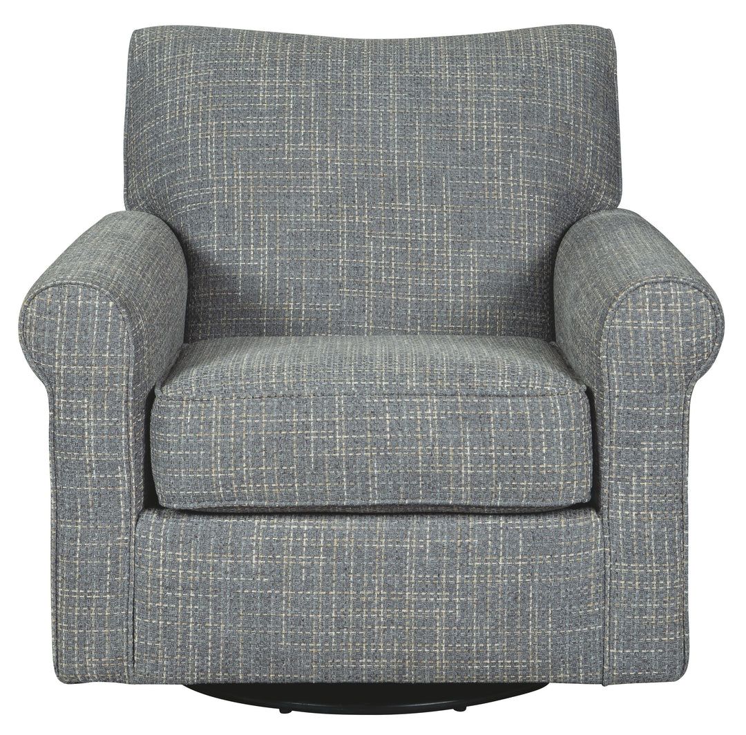Renley - Swivel Glider Accent Chair - Ash