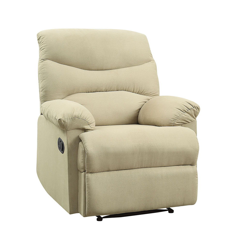Arcadia - Motion Recliner - Beige Microfiber
