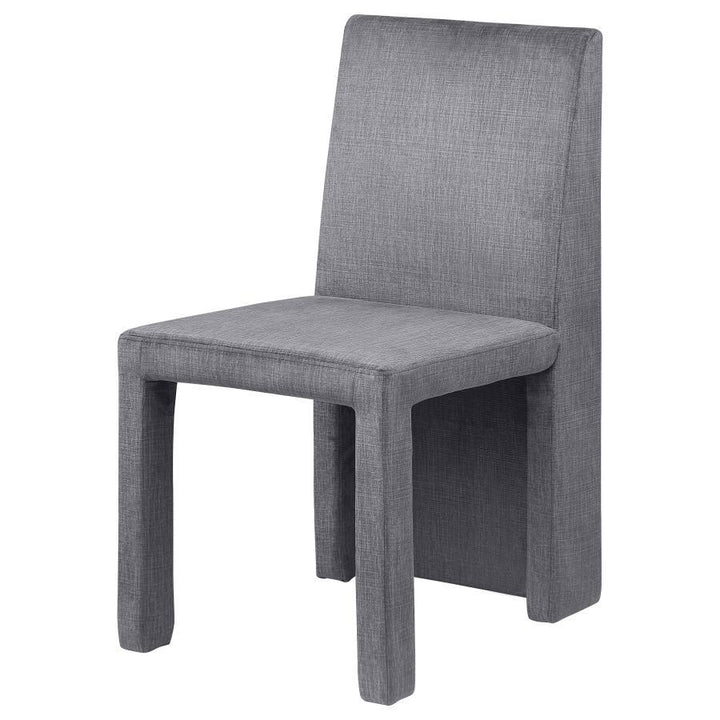 Tordera - Velvet Upholstered Dining Side Chair  - Gray