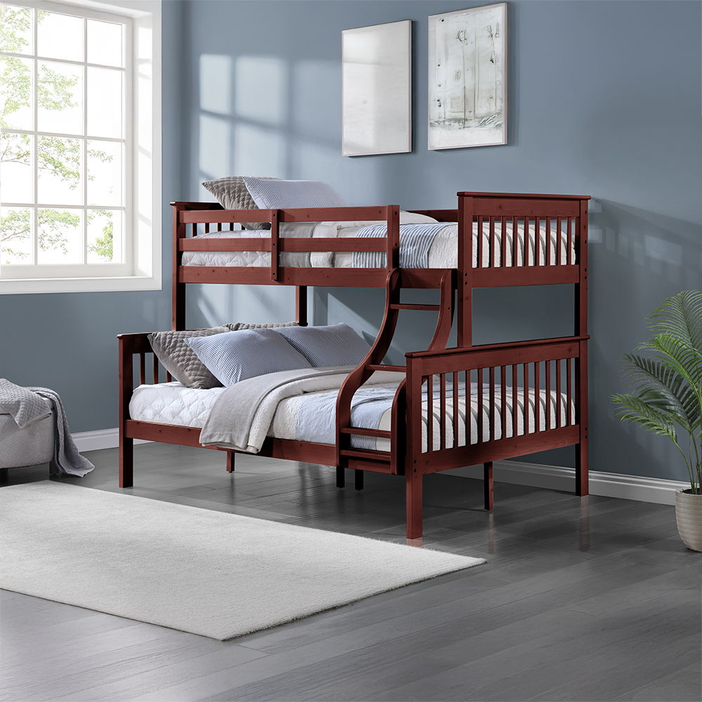 ACME Furniture Marita Twin over Full Bunk Bed Cherry