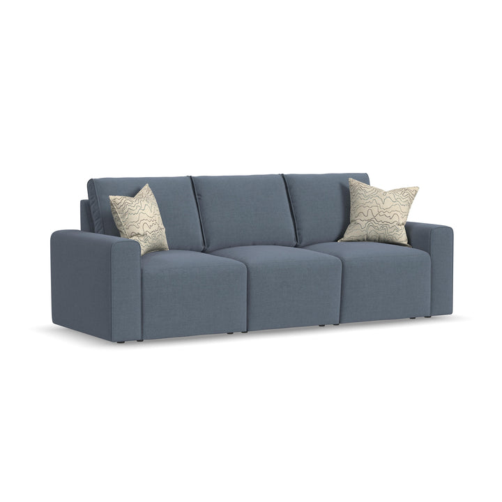 Flexsteel 5630-31 Dawson  Stationary Sofa  Blue