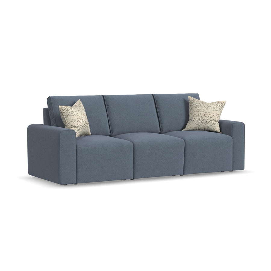 Flexsteel 5630-31 Dawson  Stationary Sofa  Blue