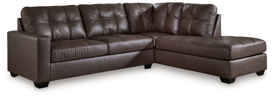 Barlin Mills - 2-Piece Sectional With Raf Corner Chaise - Umber by Ashley Furniture product image