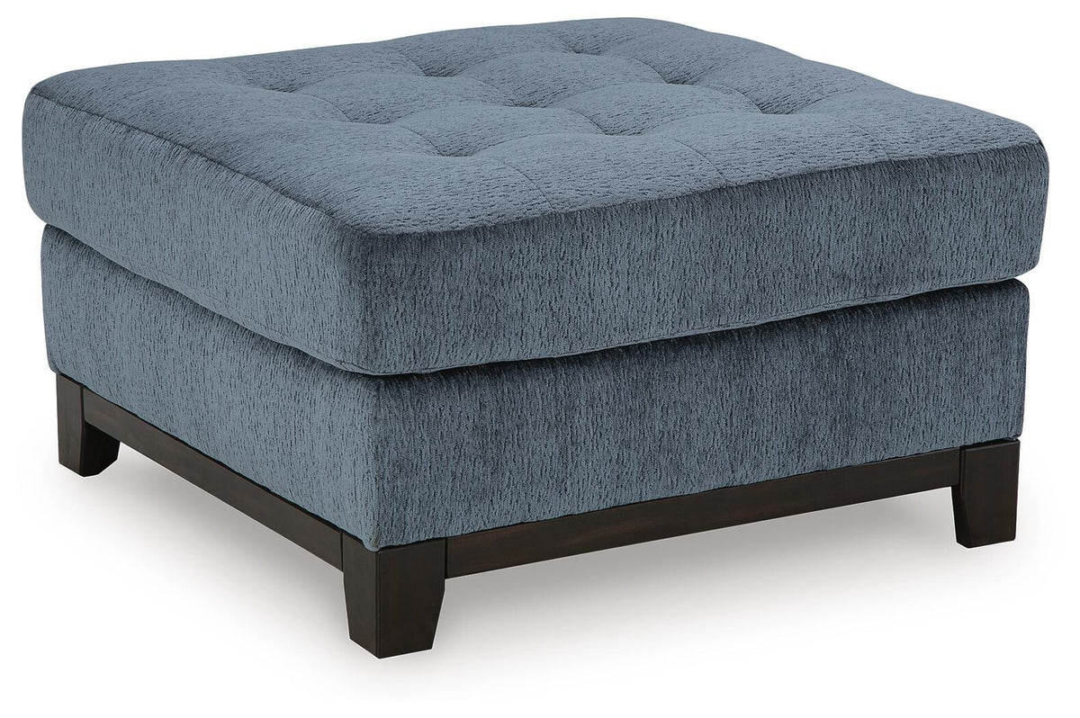 Maxon Place Oversized Accent Ottoman - Blue (1)