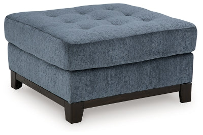 Maxon Place Oversized Accent Ottoman - Blue - Blue