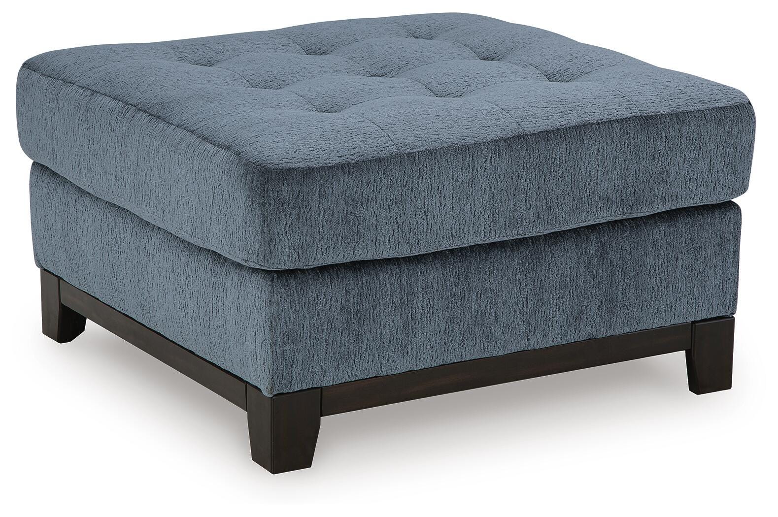 Maxon Place Oversized Accent Ottoman - Blue (1)