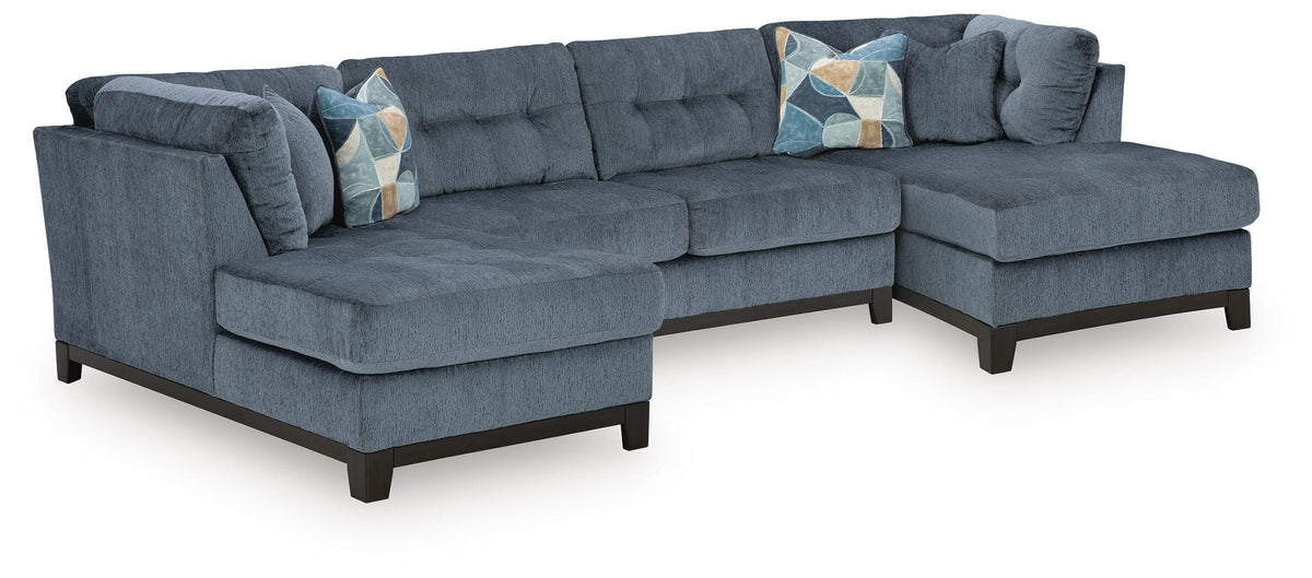 Maxon Place 3-Piece Sectional with Chaise - Navy (1)