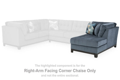 Maxon Place Right-Arm Facing Corner Chaise - Blue