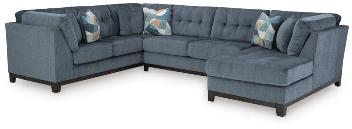 Maxon Place 3-Piece Sectional with Chaise - Navy (1)
