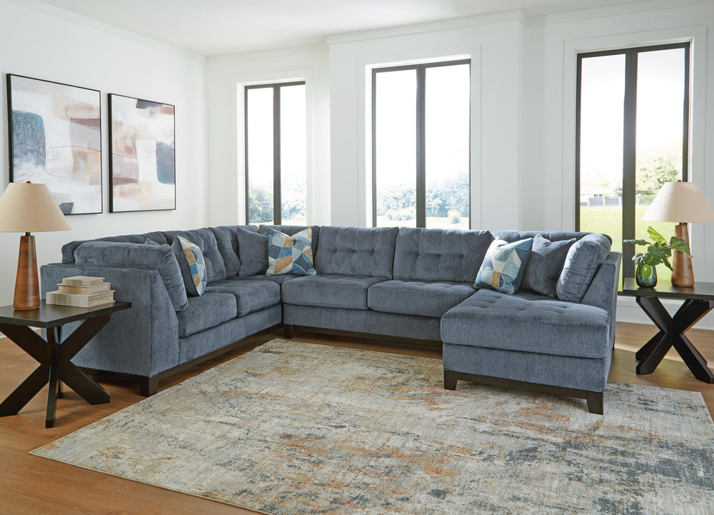 Maxon Place 3-Piece Sectional with Chaise - Navy (4)