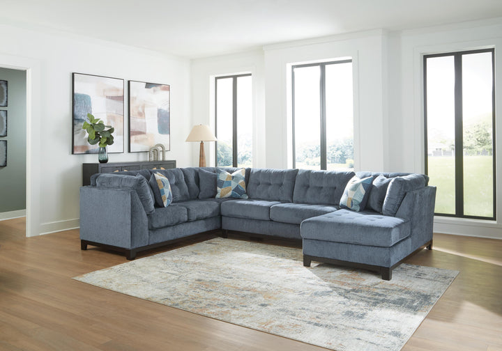 Maxon Place 3-Piece Sectional with Chaise - Navy (2)