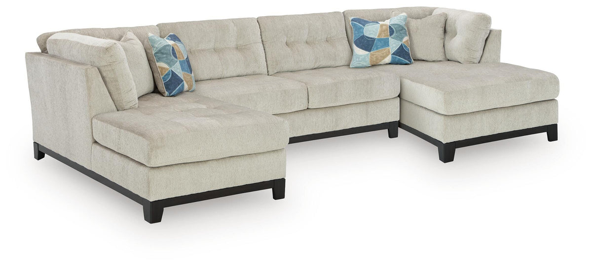 Maxon Place 3-Piece Sectional with Chaise - Stone (1)
