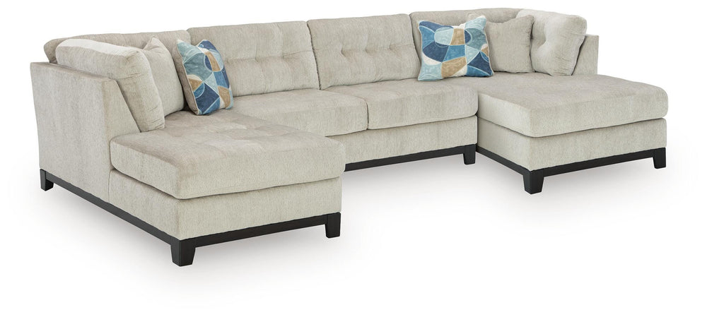 Maxon Place 3-Piece Sectional with Chaise - Stone (1)