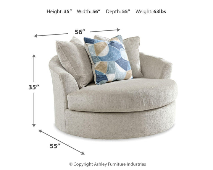 Maxon Place Oversized Chair and Ottoman - Stone (6)