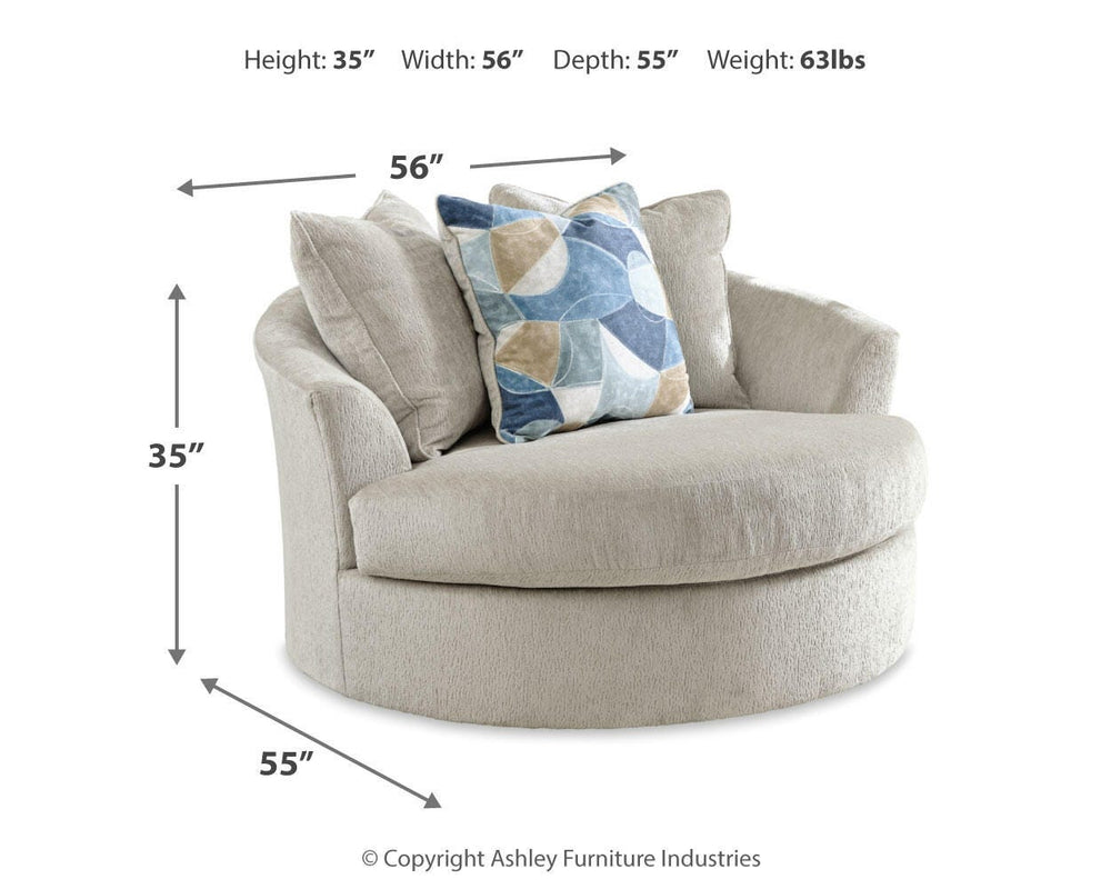 Maxon Place Oversized Chair and Ottoman - Stone (6)
