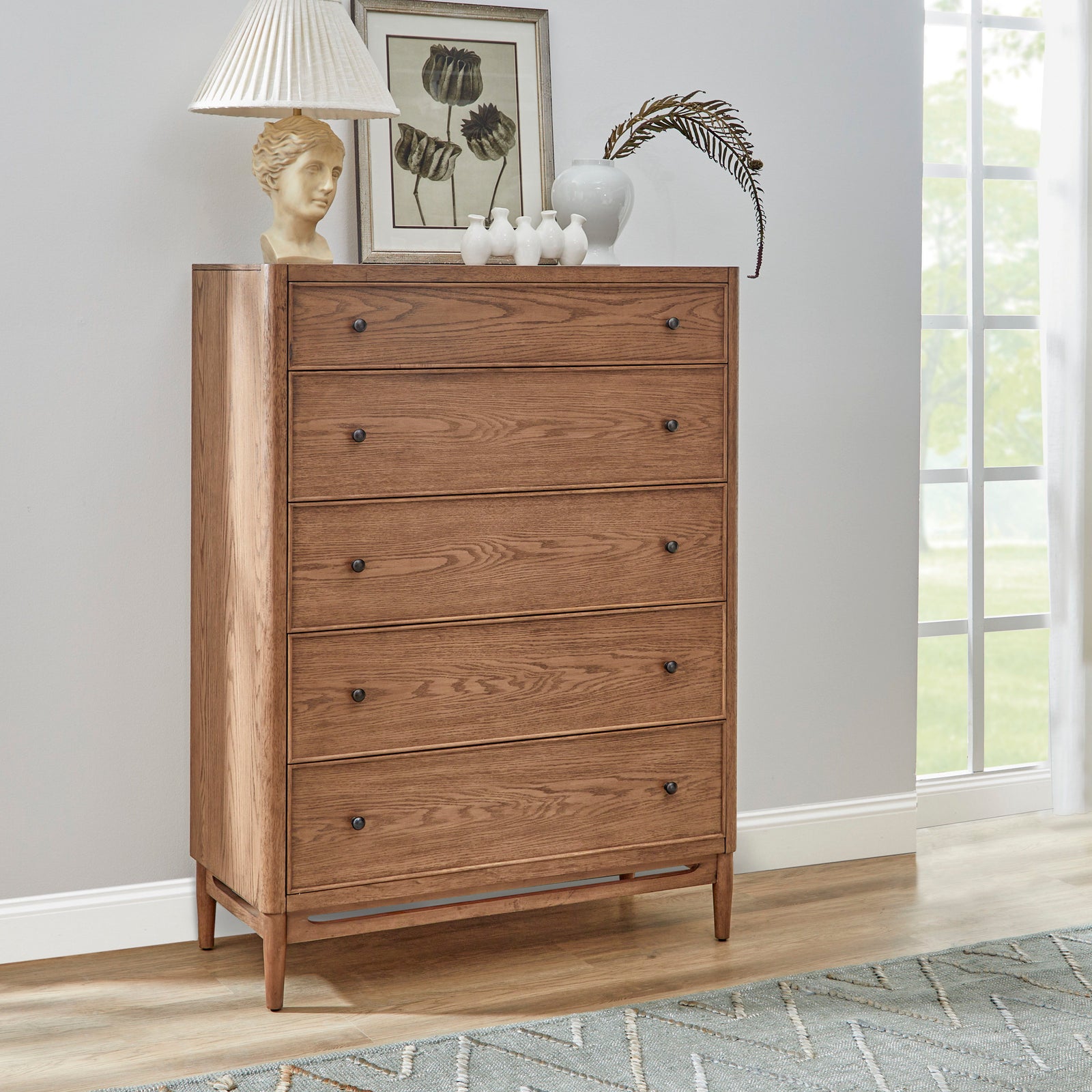 Verona  Drawer Chest  Light Brown