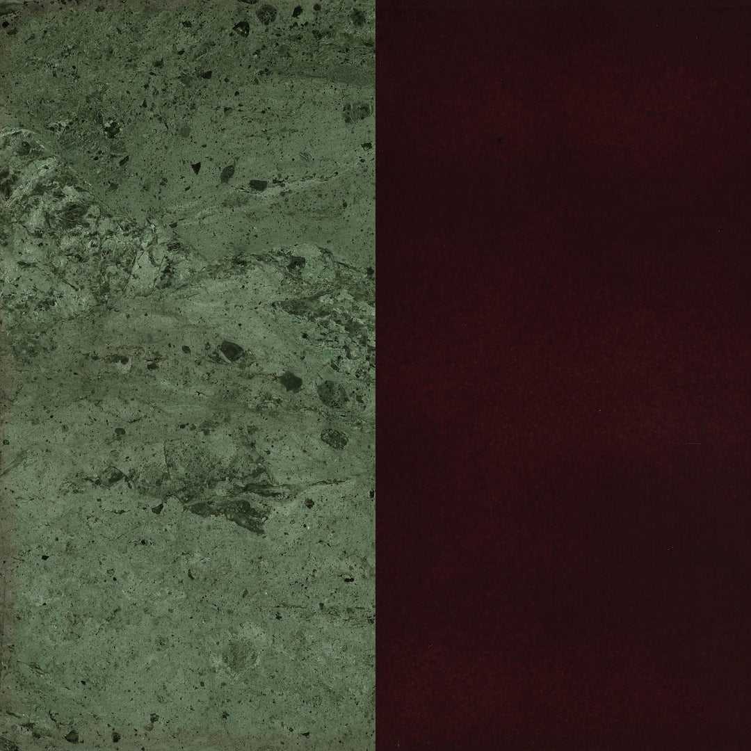 Coaster Furniture 3315 Edie Round Marble Top Accent Side Table Merlot