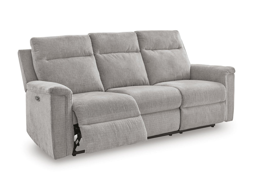Barnsana Power Reclining Sofa - Pearl Silver (5)
