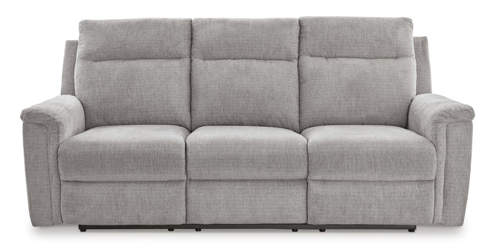Barnsana Power Reclining Sofa - Pearl Silver (1)