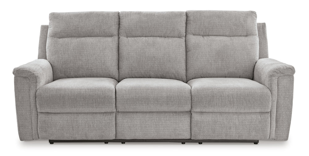 Barnsana Power Reclining Sofa - Pearl Silver (1)