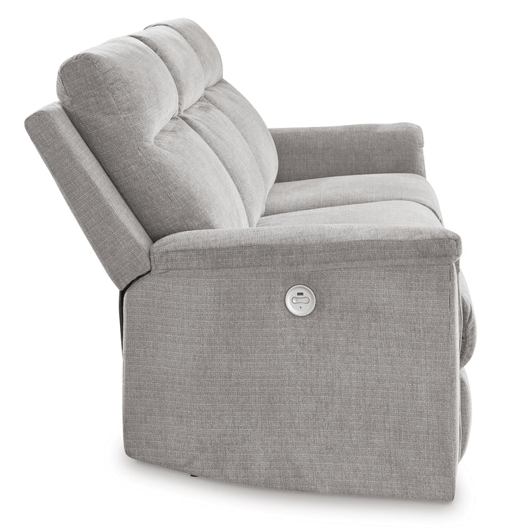 Barnsana Power Reclining Sofa - Pearl Silver (6)