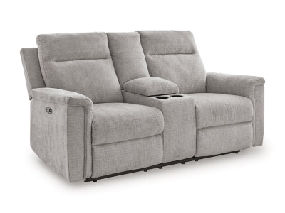 Barnsana Power Reclining Loveseat with Console