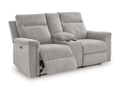 Barnsana Power Reclining Loveseat with Console