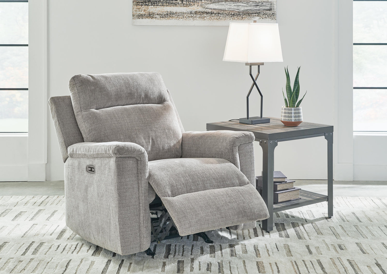 Barnsana Power Recliner - Pearl Silver (6)