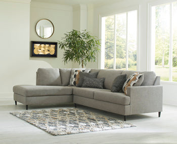Santasia 2-Piece Sectional with Chaise - Granite