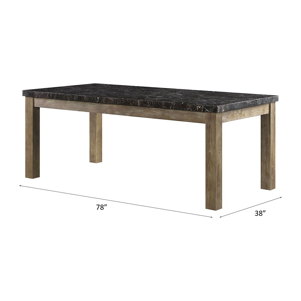 Charnell - Dining Table - Marble Top & Oak